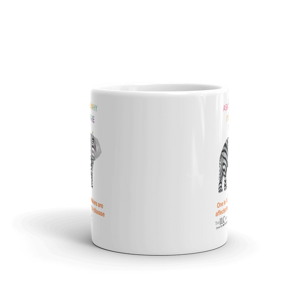 White glossy mug