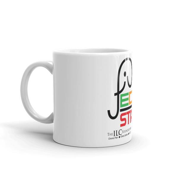 White glossy mug