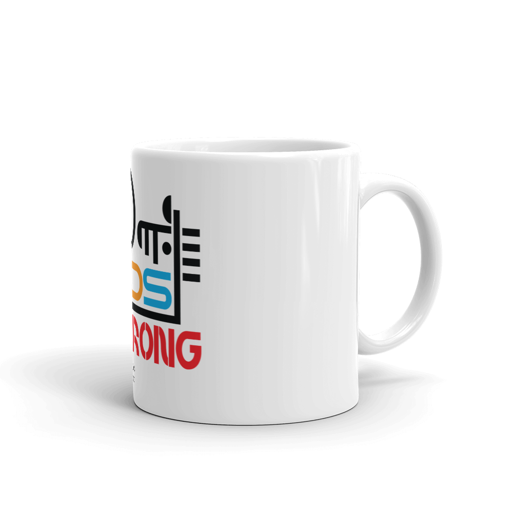 White glossy mug