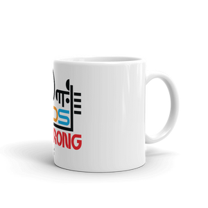 White glossy mug