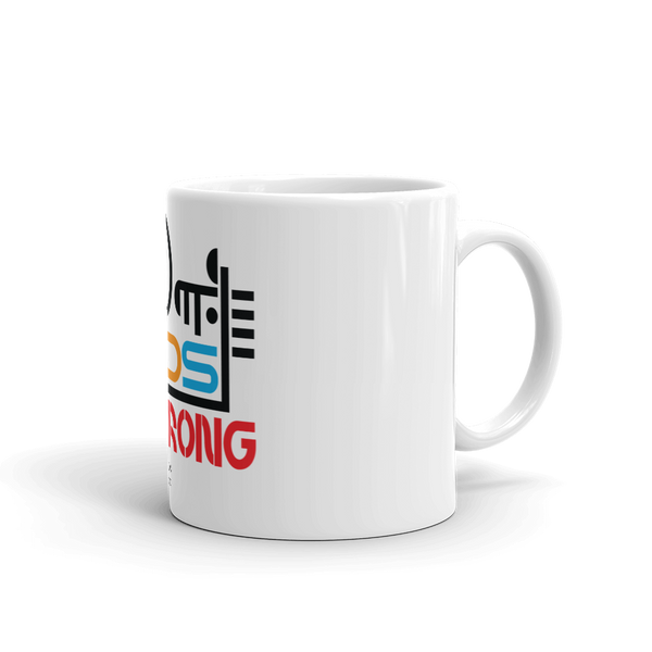 White glossy mug