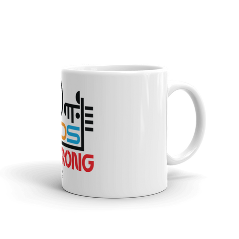 White glossy mug