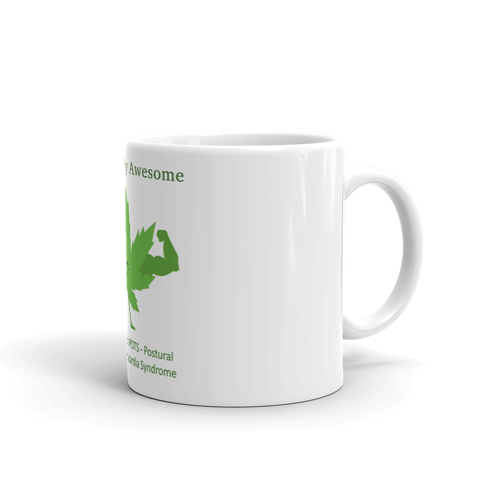 White glossy mug