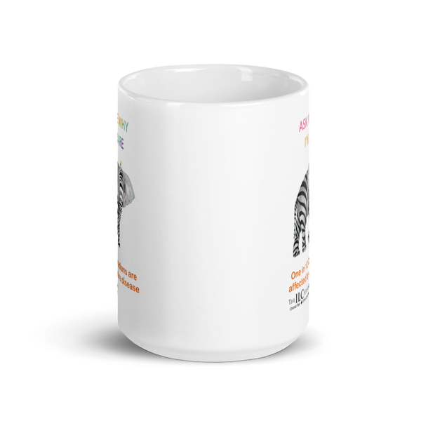 White glossy mug