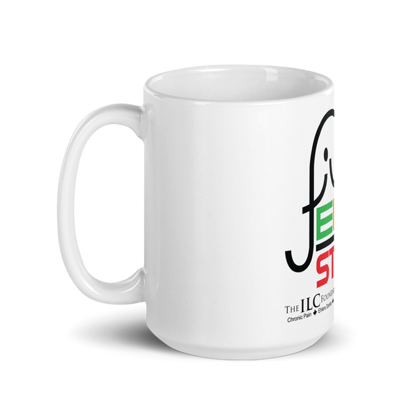 White glossy mug