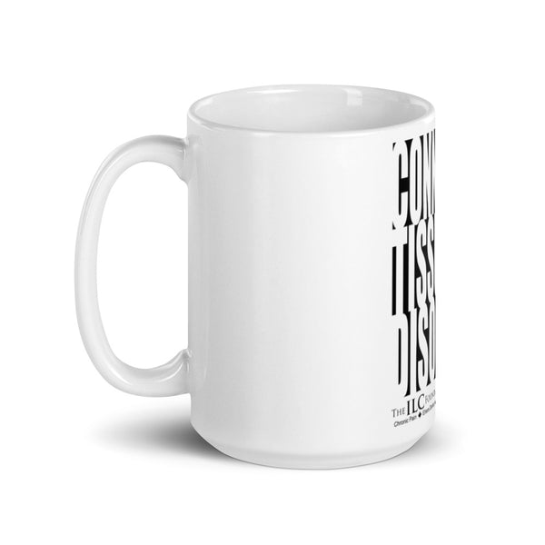 White glossy mug