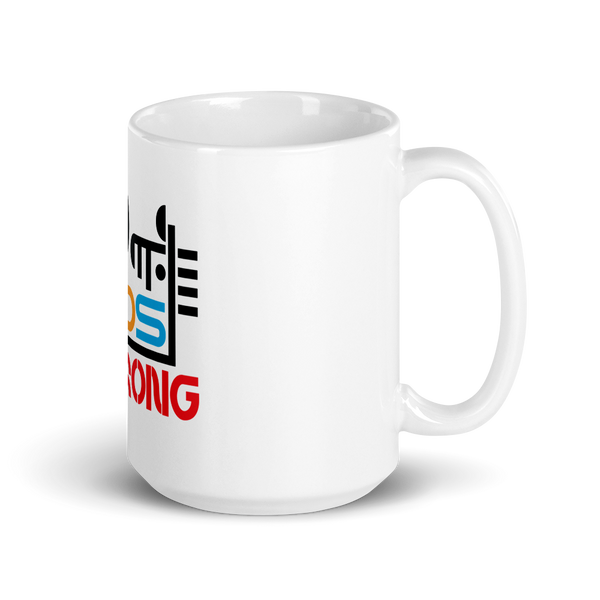 White glossy mug