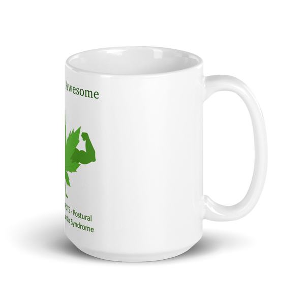 White glossy mug