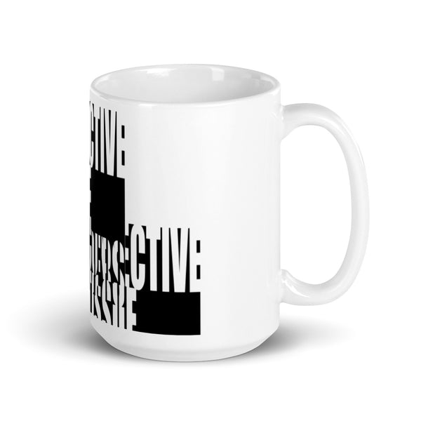 White glossy mug